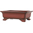 Maceta rectangular sin esmaltar para bonsái de Bigei - 247 x 187 x 82 mm