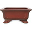 Maceta rectangular sin esmaltar para bonsái de Bigei - 247 x 187 x 82 mm