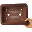 Maceta rectangular sin esmaltar para bonsái de Bigei - 247 x 187 x 82 mm