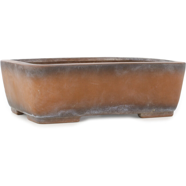 Maceta rectangular sin esmaltar para bonsái de Bigei - 245 x 185 x 80 mm