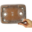 Maceta rectangular sin esmaltar para bonsái de Bigei - 245 x 185 x 80 mm