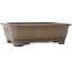 Rectangular unglazed bonsai pot by Gyouzan - 280 x 214 x 85 mm