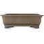 Rectangular unglazed bonsai pot by Gyouzan - 280 x 214 x 85 mm