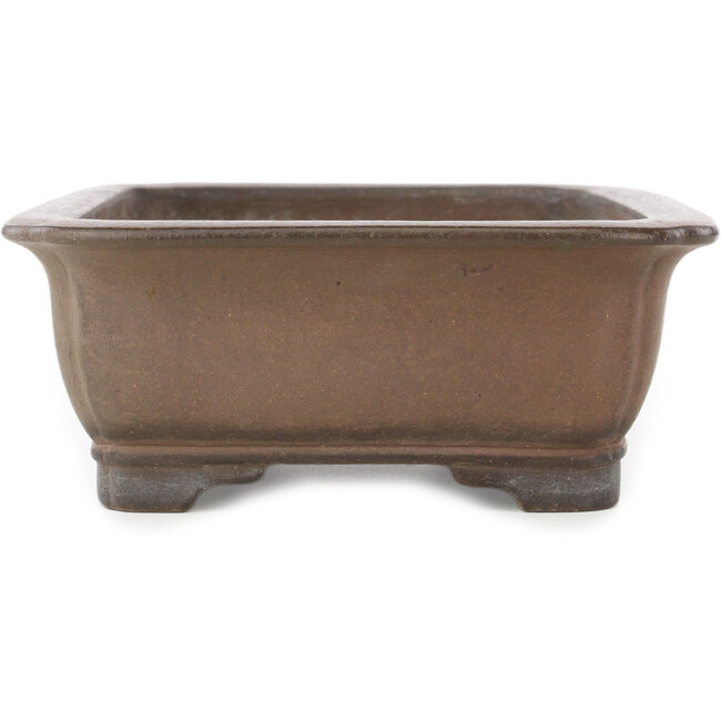 Pot à bonsaï rectangulaire non émaillé de Gyouzan - 280 x 214 x 85 mm