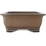 Rectangular unglazed bonsai pot by Gyouzan - 280 x 214 x 85 mm