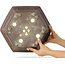 Maceta hexagonal sin esmaltar para bonsái de Gyouzan - 377 x 377 x 152 mm