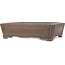 Rectangular unglazed bonsai pot by Gyouzan - 410 x 313 x 110 mm