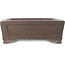 Rectangular unglazed bonsai pot by Gyouzan - 410 x 313 x 110 mm