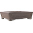 Rectangular unglazed bonsai pot by Gyouzan - 410 x 313 x 110 mm