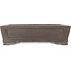 Rectangular unglazed bonsai pot by Gyouzan - 410 x 313 x 110 mm