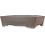 Rectangular unglazed bonsai pot by Gyouzan - 410 x 313 x 110 mm
