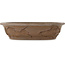 Pot à bonsaï ovale non émaillé de Yamaaki Koshosen (première génération) - 450 x 360 x 115 mm