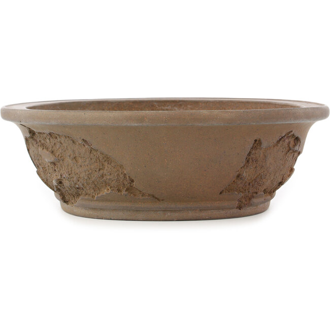 Vaso bonsai ovale non smaltato di Yamaaki Koshosen (prima generazione) - 450 x 360 x 115 mm