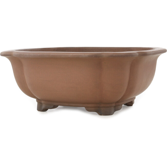 Pot à bonsaï carré non émaillé de Gyouzan - 380 x 380 x 155 mm