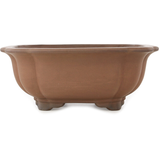 Pot à bonsaï carré non émaillé de Gyouzan - 380 x 380 x 155 mm