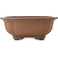 Pot à bonsaï carré non émaillé de Gyouzan - 380 x 380 x 155 mm