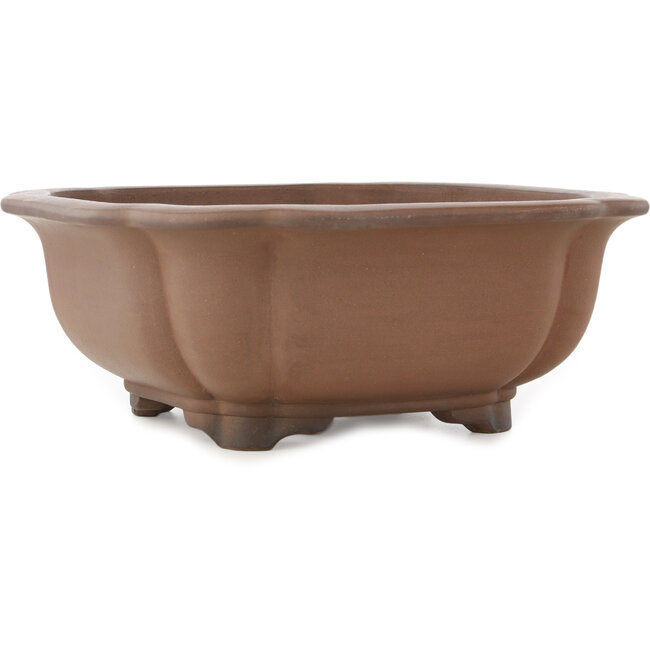 Pot à bonsaï carré non émaillé de Gyouzan - 380 x 380 x 155 mm