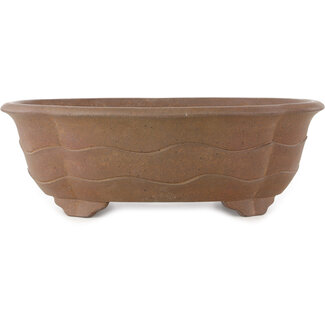  Yamaaki Pot à bonsaï mokko non émaillé de 430 mm par Yamaaki Koshosen (première génération), Tokoname, Japon