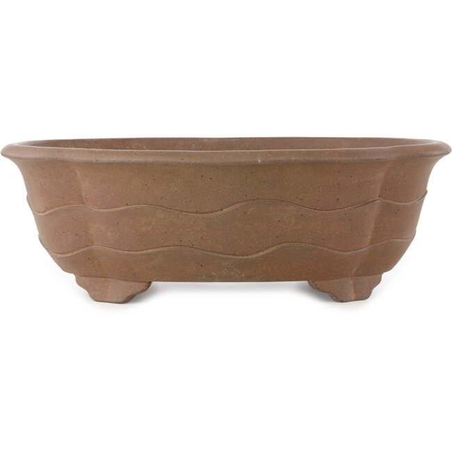 Mokko unglazed bonsai pot by Yamaaki Koshosen (first generation) - 430 x 350 x 145 mm