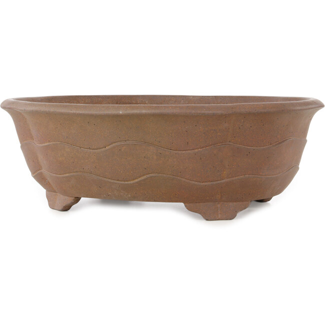 Mokko unglazed bonsai pot by Yamaaki Koshosen (first generation) - 430 x 350 x 145 mm