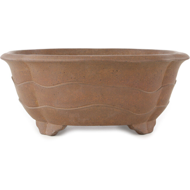 Mokko unglasierter Bonsai-Topf von Yamaaki Koshosen (erste Generation) - 430 x 350 x 145 mm