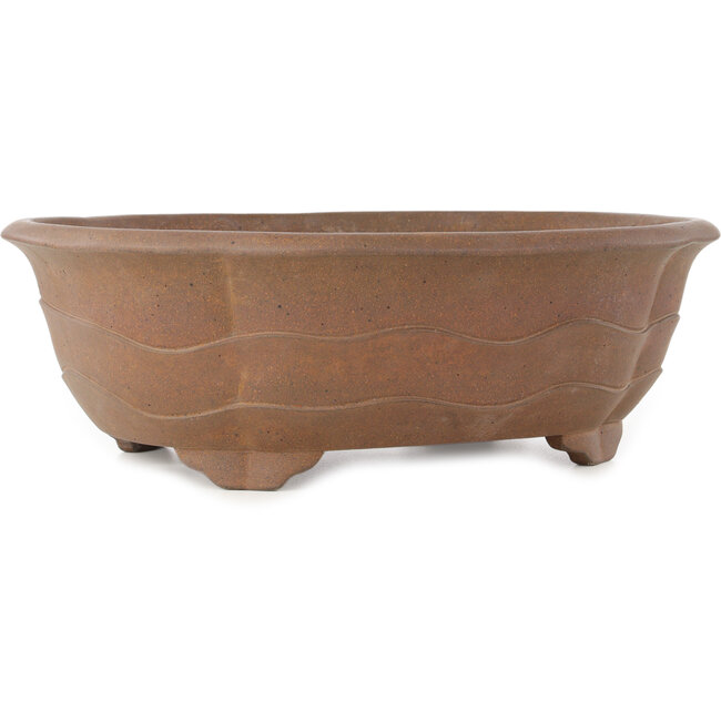 Vaso bonsai Mokko non smaltato di Yamaaki Koshosen (prima generazione) - 430 x 350 x 145 mm