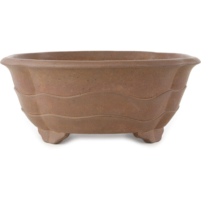 Vaso bonsai Mokko non smaltato di Yamaaki Koshosen (prima generazione) - 430 x 350 x 145 mm