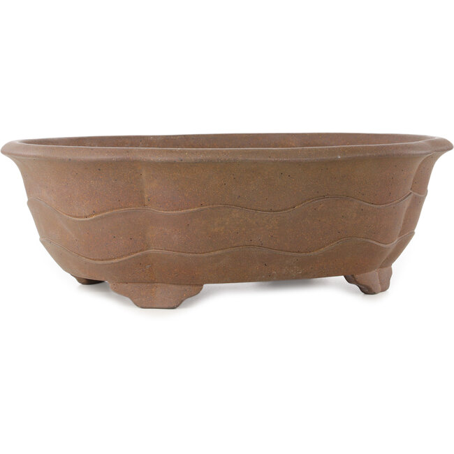 Pot à bonsaï non émaillé Mokko de Yamaaki Koshosen (première génération) - 430 x 350 x 145 mm