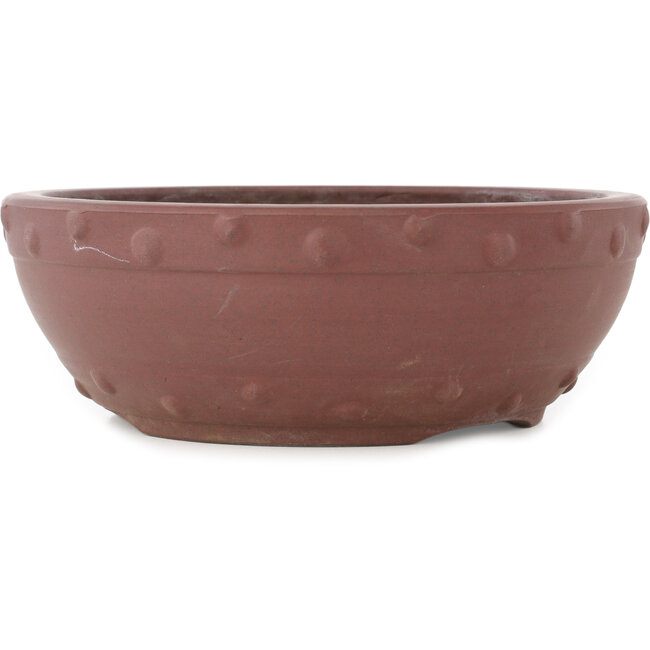 Ronde ongeglazuurde bonsaipot - 235 x 235 x 83 mm