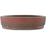 Round unglazed bonsai pot - 275 x 275 x 70 mm