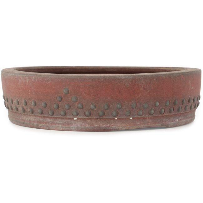 Round unglazed bonsai pot - 275 x 275 x 70 mm