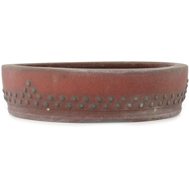 Round unglazed bonsai pot - 275 x 275 x 70 mm