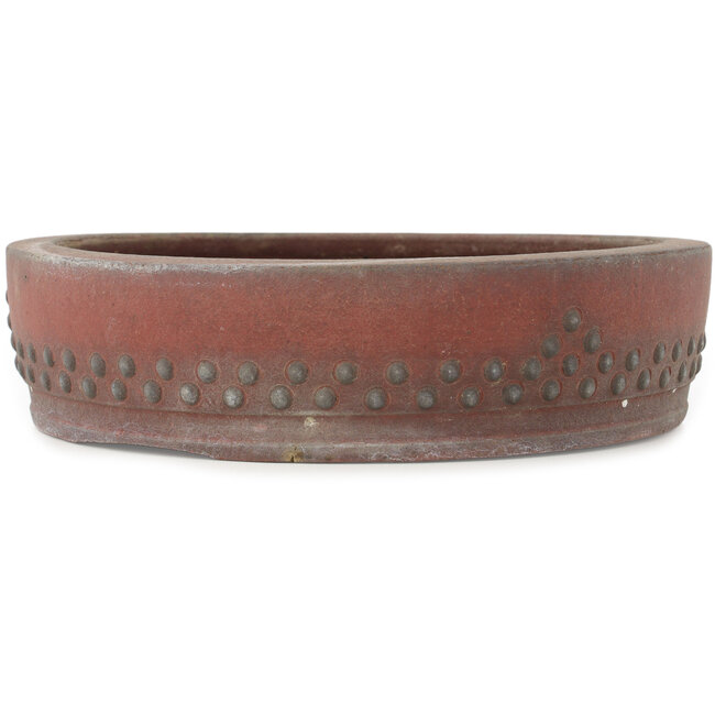 Round unglazed bonsai pot - 275 x 275 x 70 mm