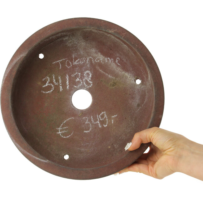 Ronde ongeglazuurde bonsaipot - 275 x 275 x 70 mm