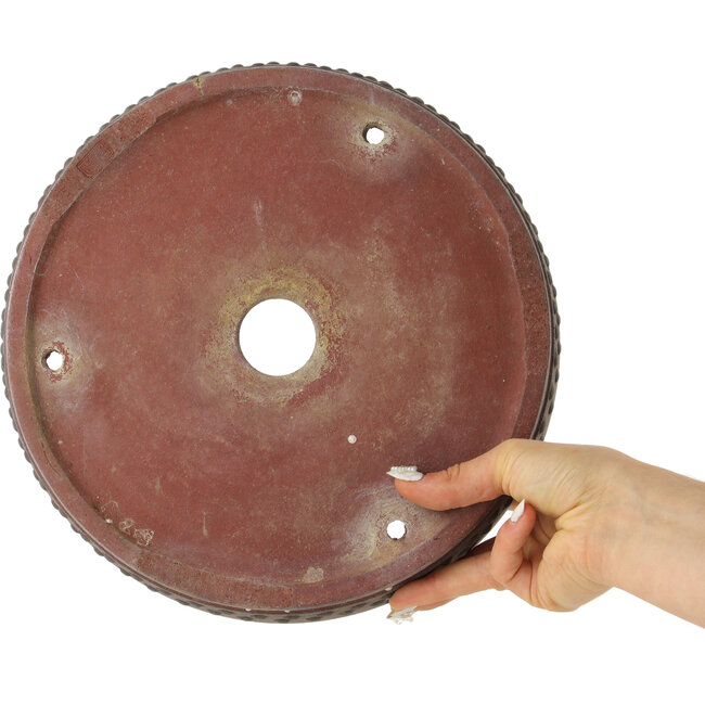 Ronde ongeglazuurde bonsaipot - 275 x 275 x 70 mm