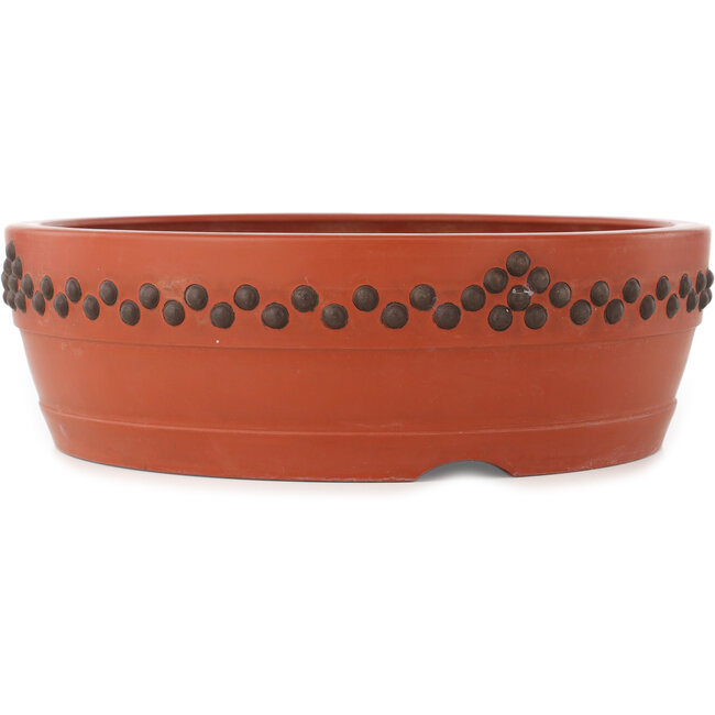 Ronde ongeglazuurde bonsaipot - 310 x 310 x 98 mm