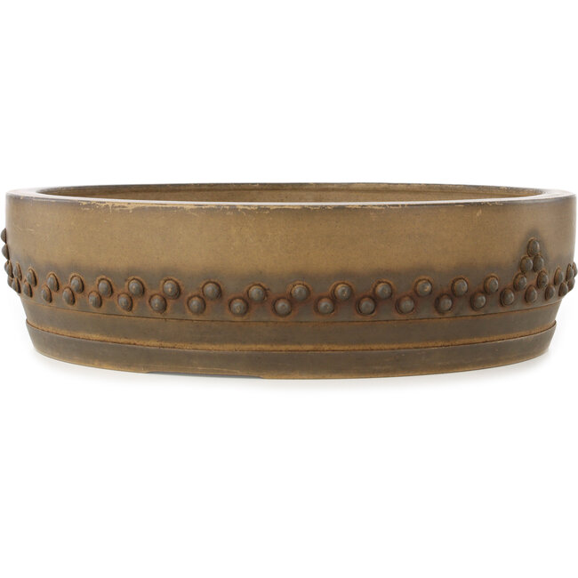 Ronde ongeglazuurde bonsaipot - 335 x 335 x 90 mm