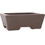 Rectangular unglazed bonsai pot - 300 x 220 x 110 mm