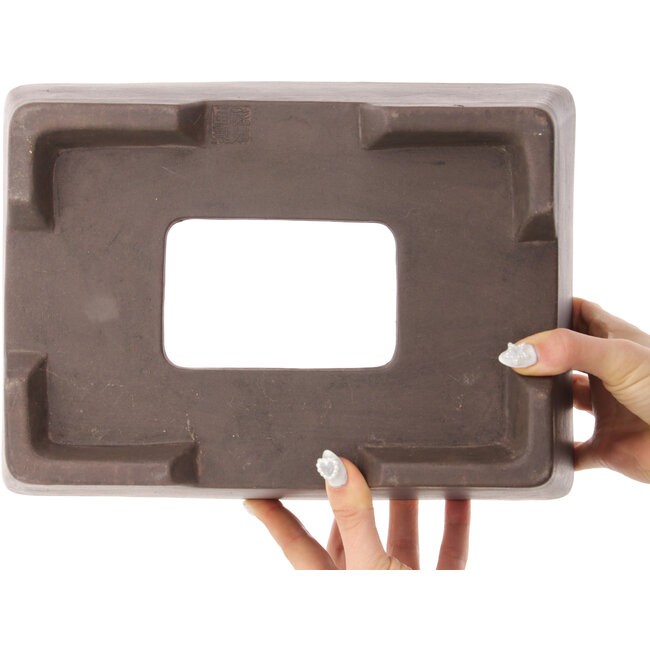 Pot à bonsaï rectangulaire non émaillé - 300 x 220 x 110 mm