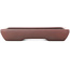 Rectangular unglazed bonsai pot - 205 x 153 x 35 mm