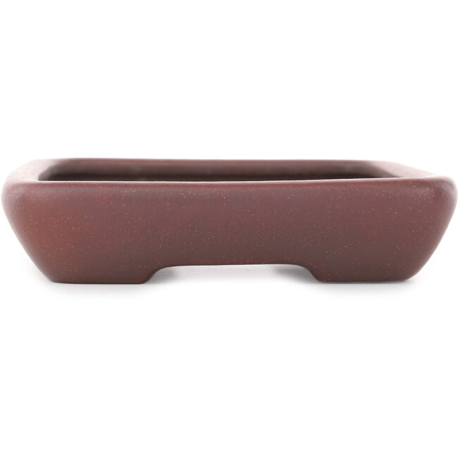 Maceta rectangular sin esmaltar para bonsái - 205 x 153 x 35 mm