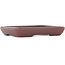 Rectangular unglazed bonsai pot - 205 x 153 x 35 mm
