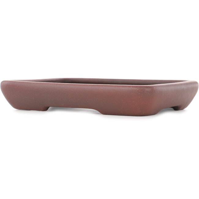 Pot à bonsaï rectangulaire non émaillé - 205 x 153 x 35 mm