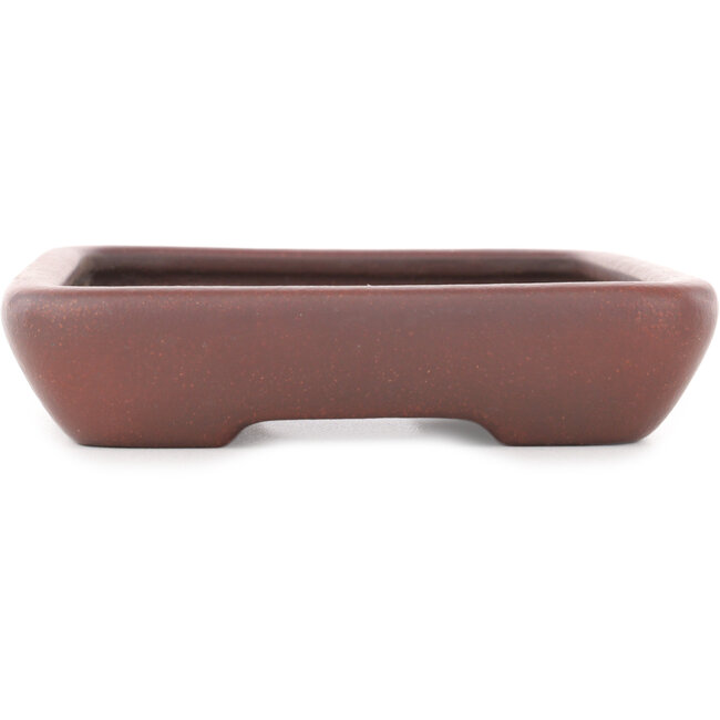 Rectangular unglazed bonsai pot - 205 x 153 x 35 mm