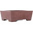 Maceta rectangular sin esmaltar para bonsái de Yamaaki - 134 x 105 x 48 mm