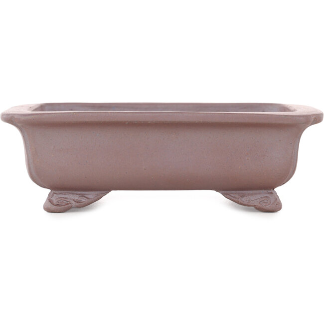 Vaso bonsai rettangolare non smaltato di Koyou - 148 x 110 x 45 mm