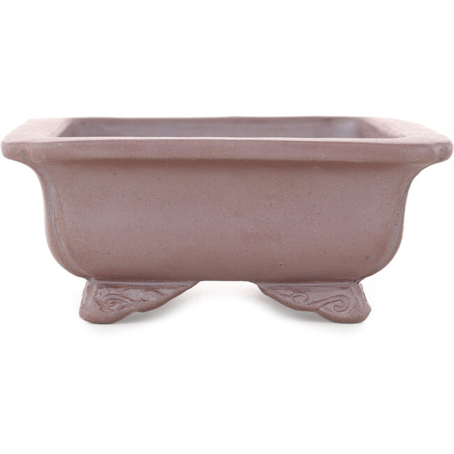 Vaso bonsai rettangolare non smaltato di Koyou - 148 x 110 x 45 mm