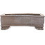 Rectangular unglazed bonsai pot - 110 x 90 x 35 mm