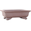 Maceta rectangular sin esmaltar para bonsái de Koyou - 148 x 110 x 45 mm