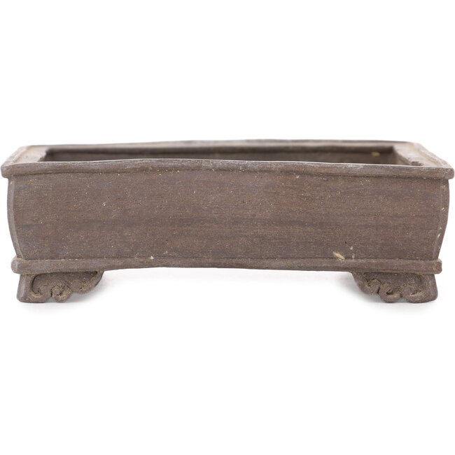 Maceta rectangular para bonsái sin esmaltar - 110 x 90 x 35 mm